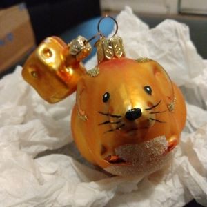 Vintage Christmas Ornament Mouse